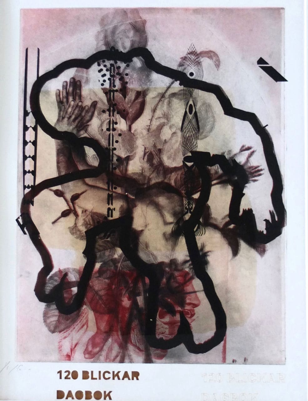 1-120 Blickar Dag Bok-año-aguafuerte polímero-45x35cm