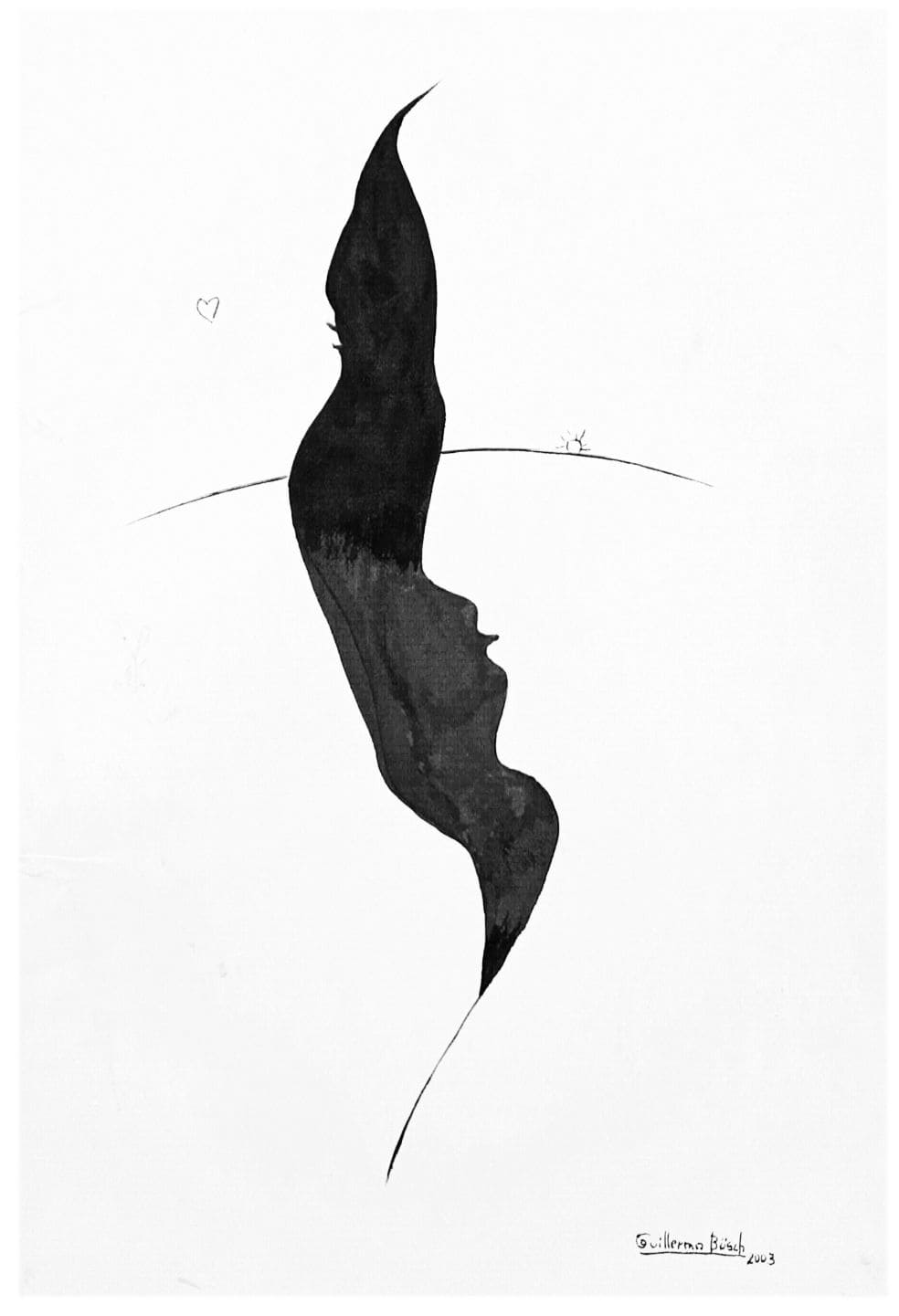 1-S.T.- acrílico sobre papel - 2003 -70x50 cms