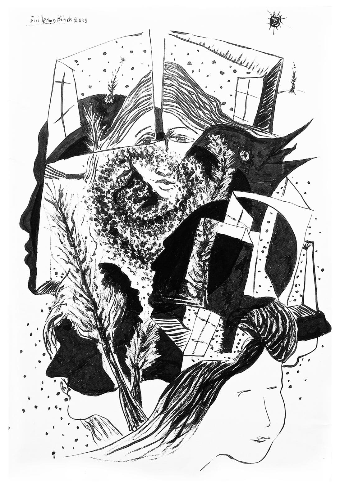 3-S.T.- acrílico sobre papel -2003-70x50