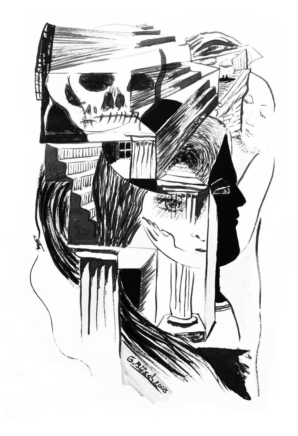 4-S.T.-acrílico sobre papel -2003 -70x50cms