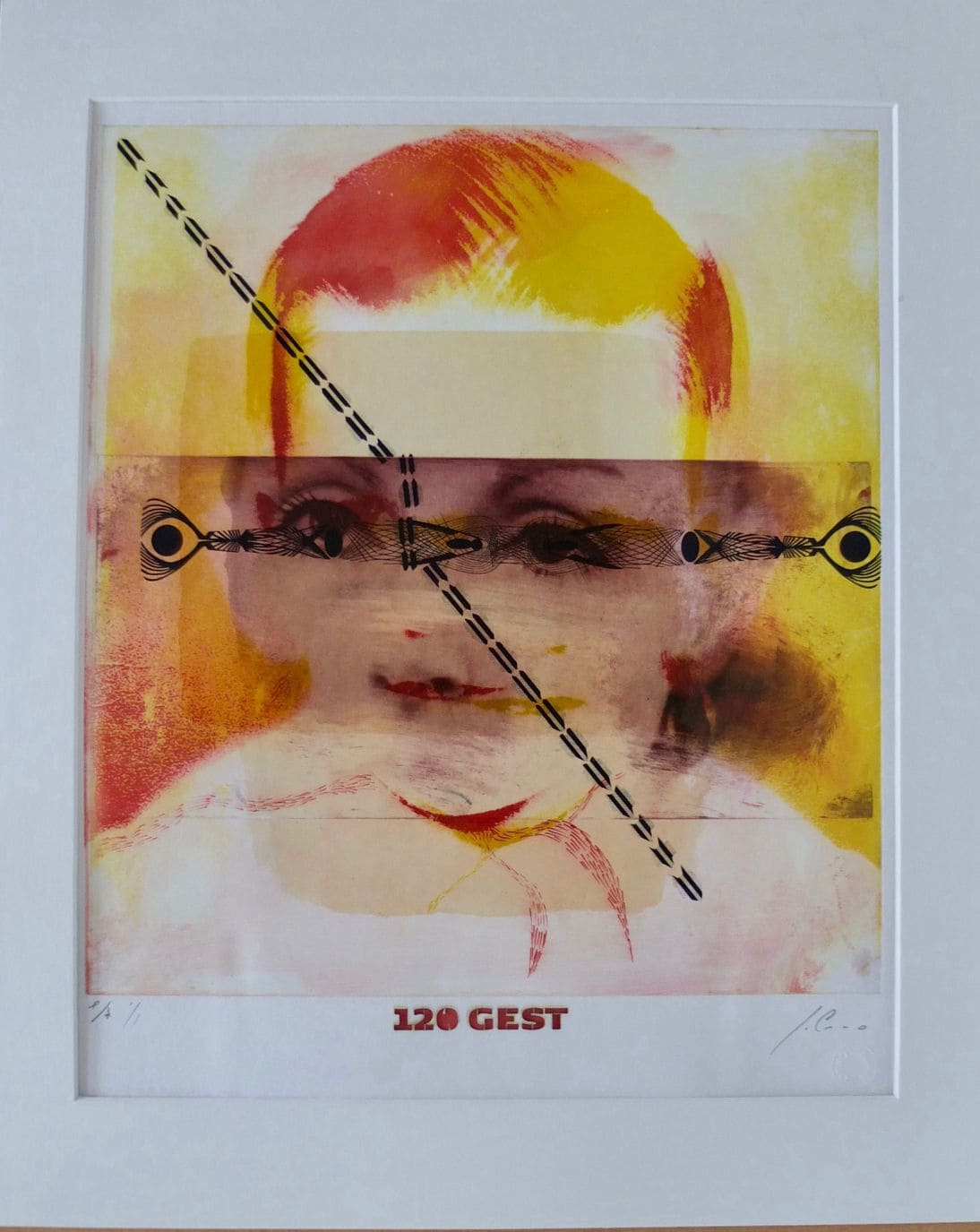 5-120 Gest-año-polímero, sergrafía,45x35cm