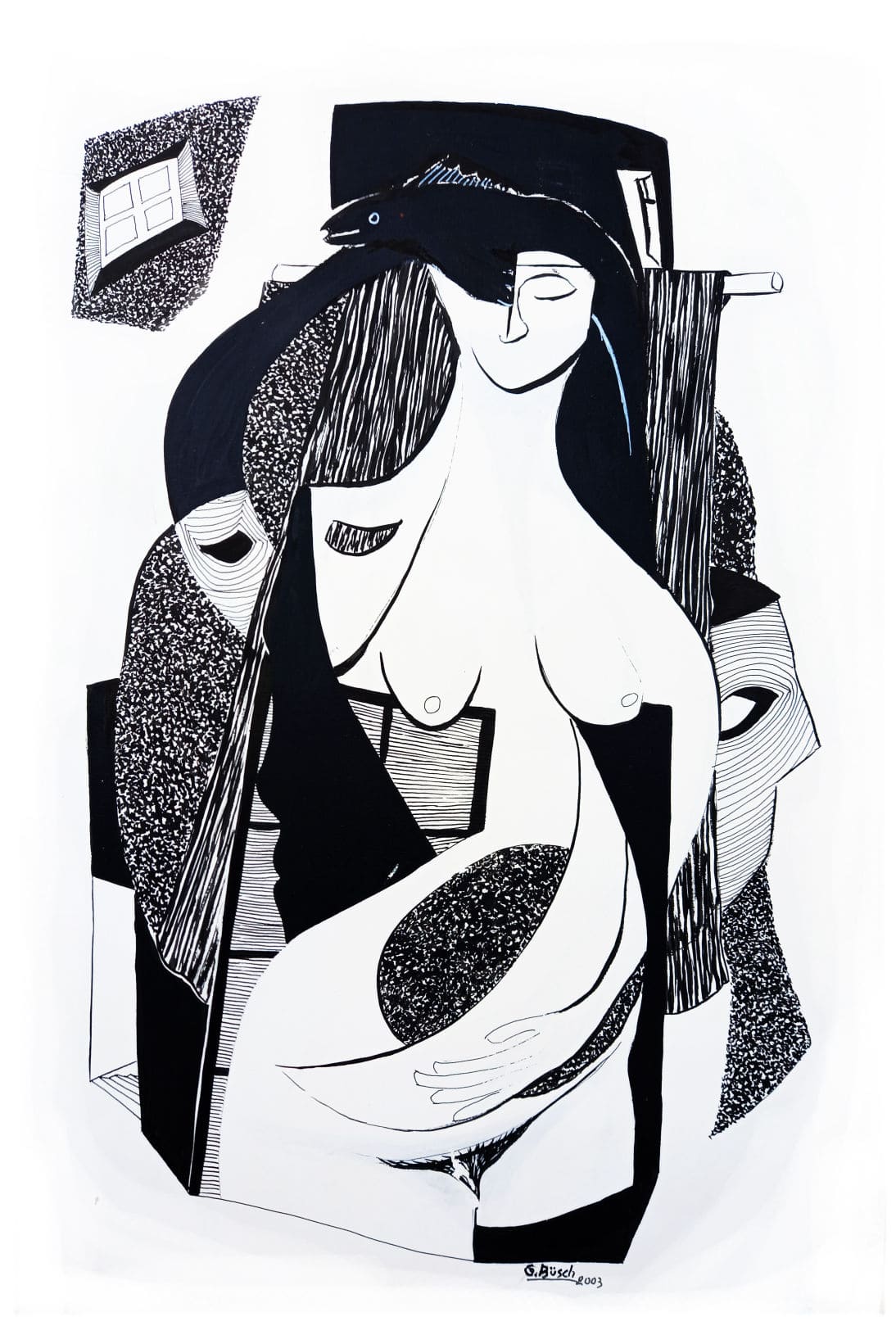 7-S.T.-acrílico sobre color -2003 -70x50cms