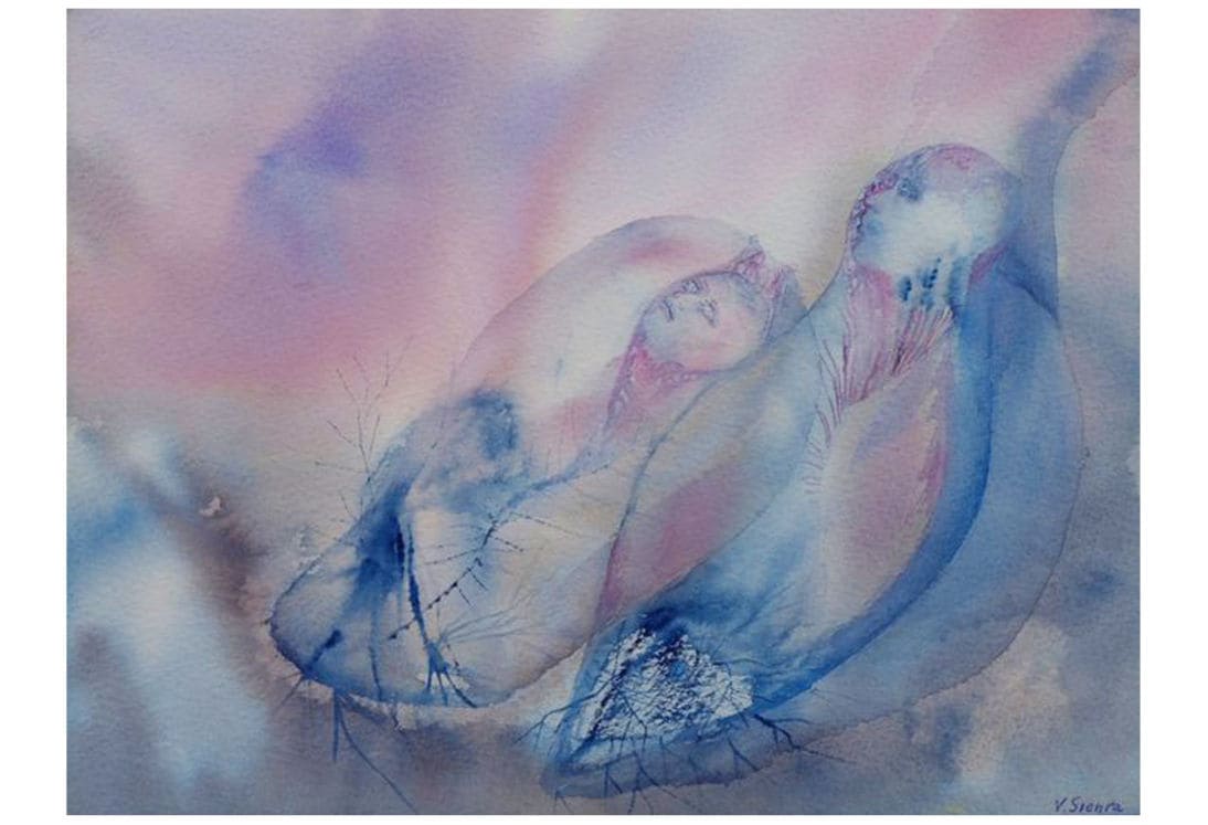 Crisálida-entre 2001-2019-técnica mixta sobre papel-24x51cm