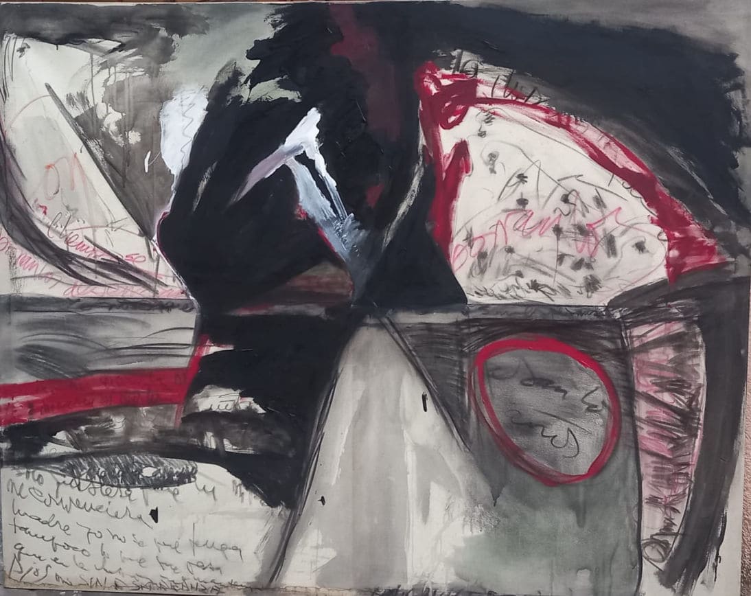 Pasan los años  técnica mixta sobre tela200x159 cms -1999