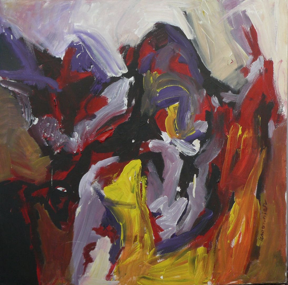 Saturn -120 x 120 cms- técnica mixta sobre tela- 1993