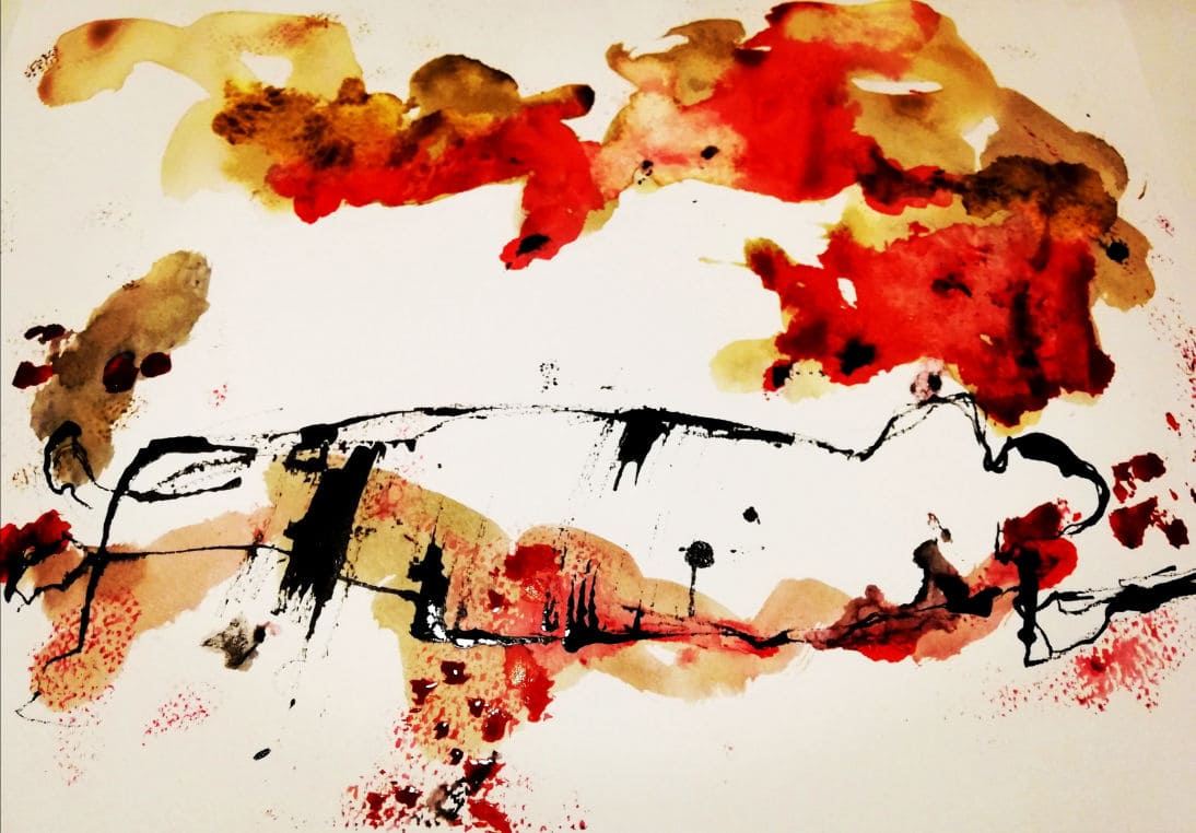 Serie Mutaciones-2021-Tec mixta sobre papel algodón 300 gs-45x36cms