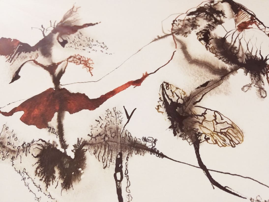 Serie Mutaciones-2021-Tev mixta sobre papel algodón 300 gm-Med variable 45x36 cms