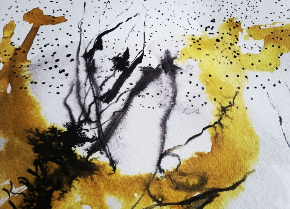 Serie Mutaciones-año 2021-Técnica mixta sobre papel algodón 300gm-medida variable 45x36cms